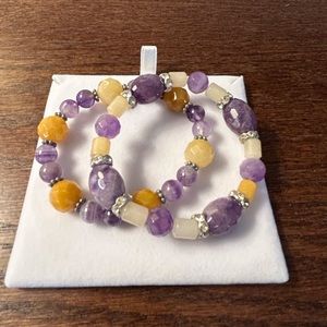 PurpleStone Stretch Bracelets